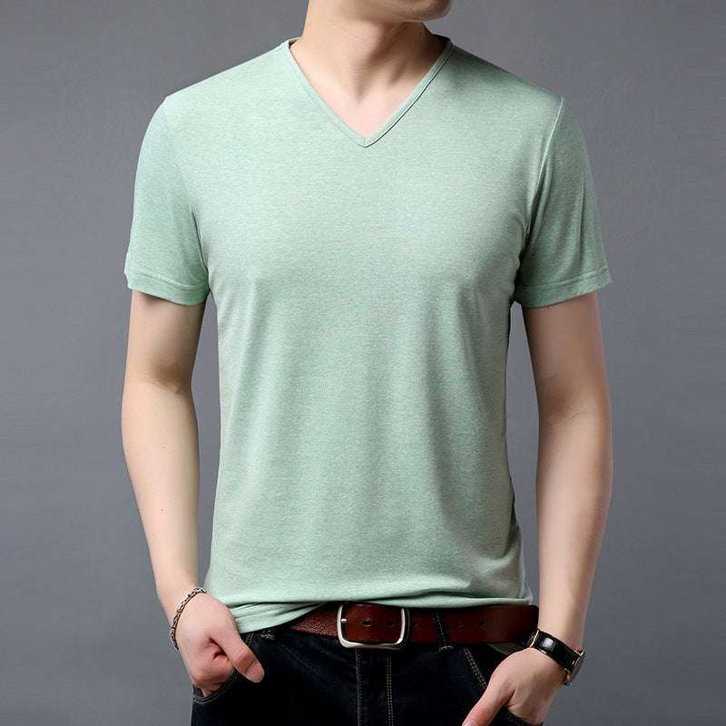 V-neck short sleeve T-shirt - globaltradeleader