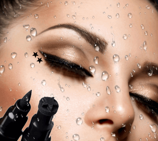 New Sexy Waterproof Double Head Black Wing Shape Eyeliner Seal