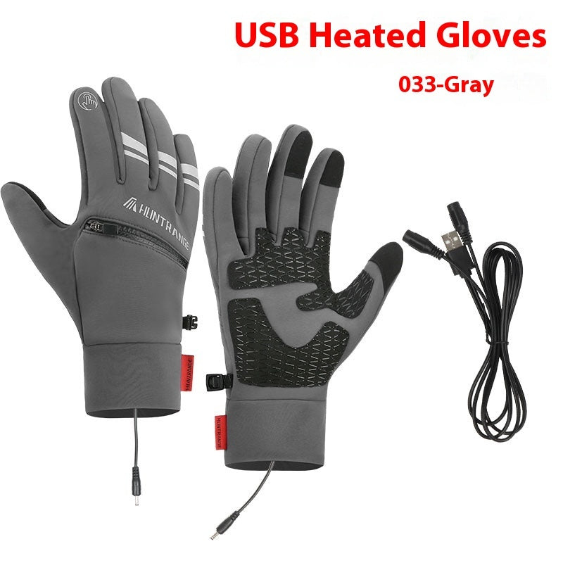 USB Electric Heating Heating Gloves Winter Outdoors Sports Skiing Warm Waterproof Non-slip - globaltradeleader