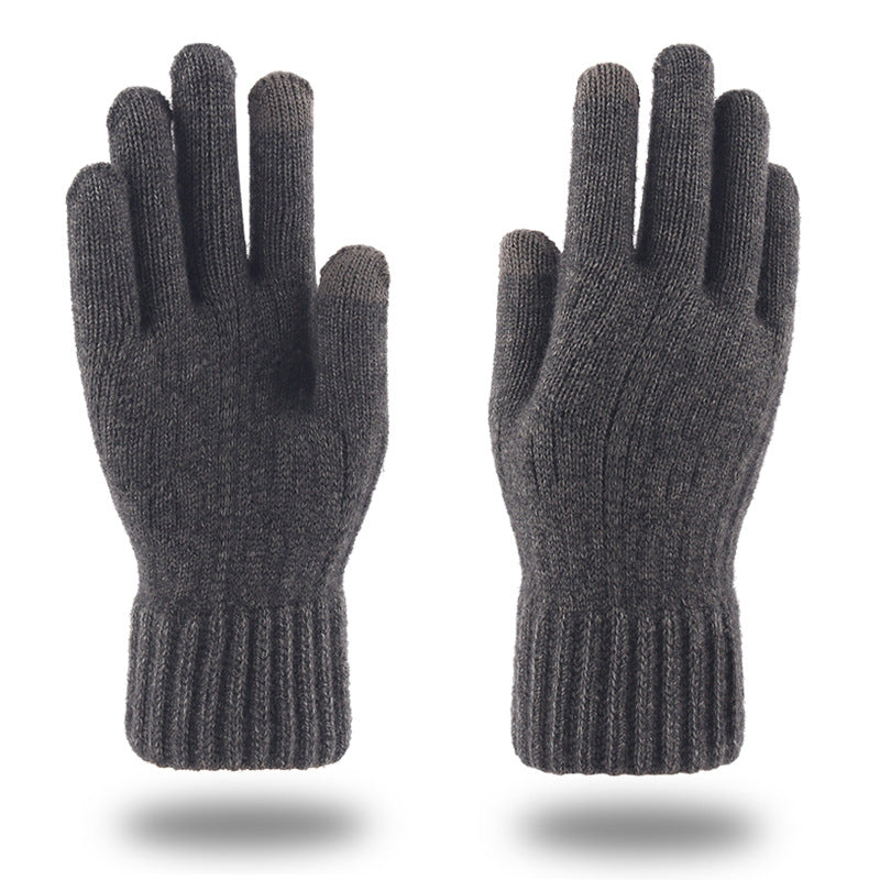 Winter Touch Screen Gloves Men's Finger Warm