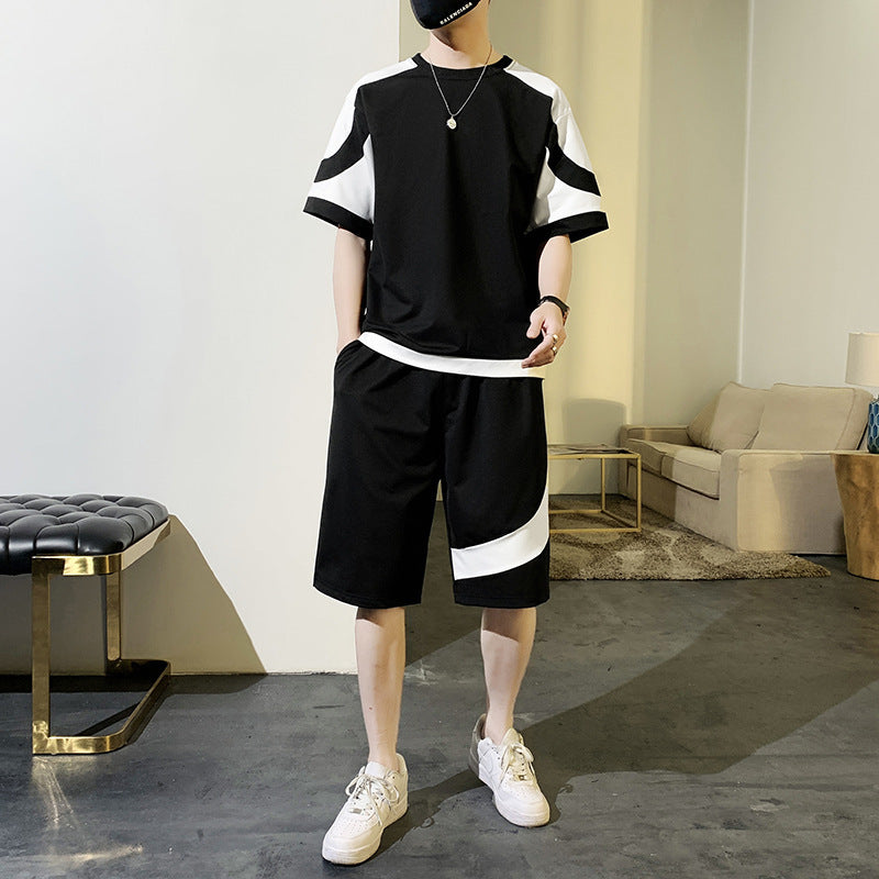 Summer Short-sleeved T-shirt Men's Casual Suit - globaltradeleader