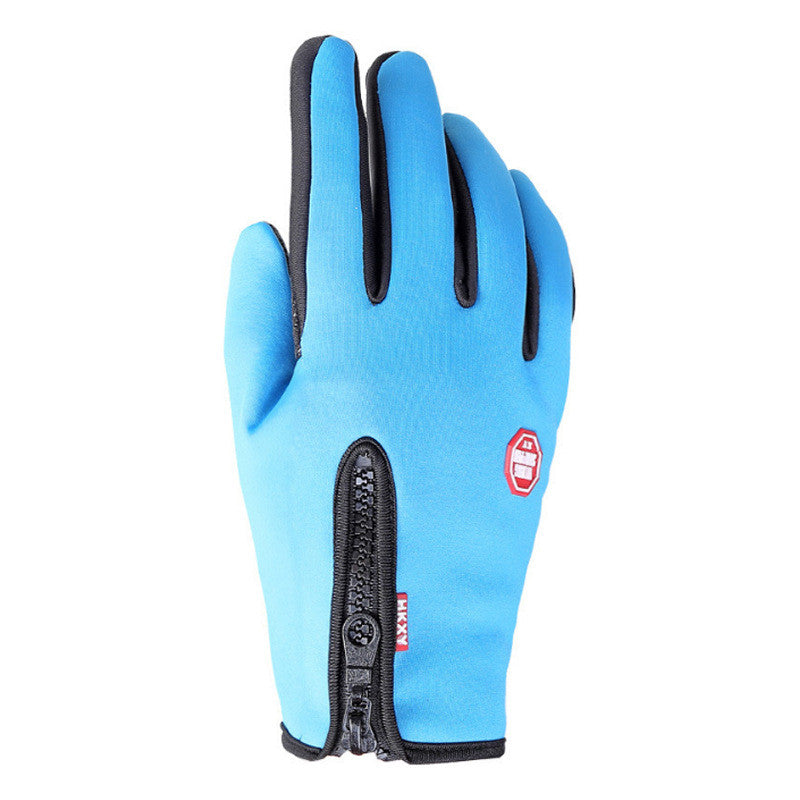 Touch Screen Gloves Outdoor Mountaineering Ski Cycling Zippe