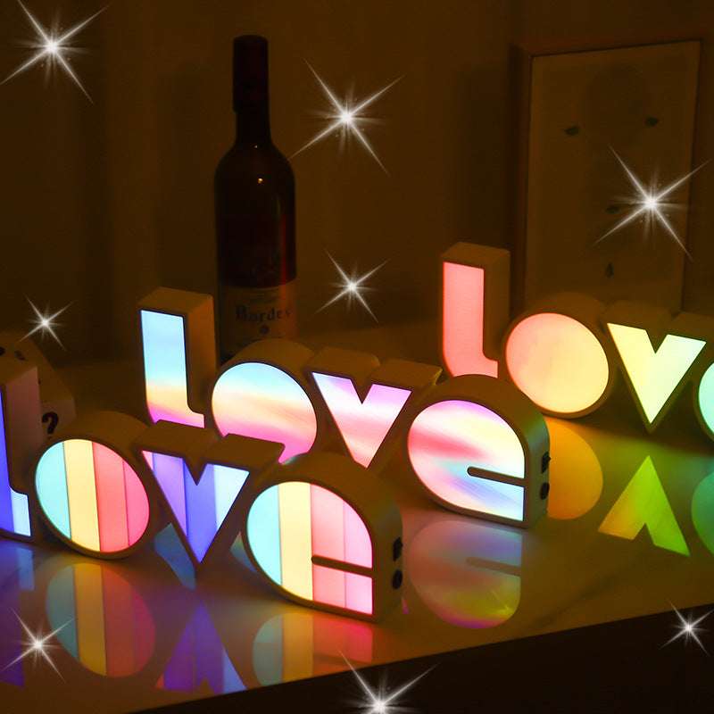 Valentines Day Decor LED LOVE Light Valentines Day Gift For