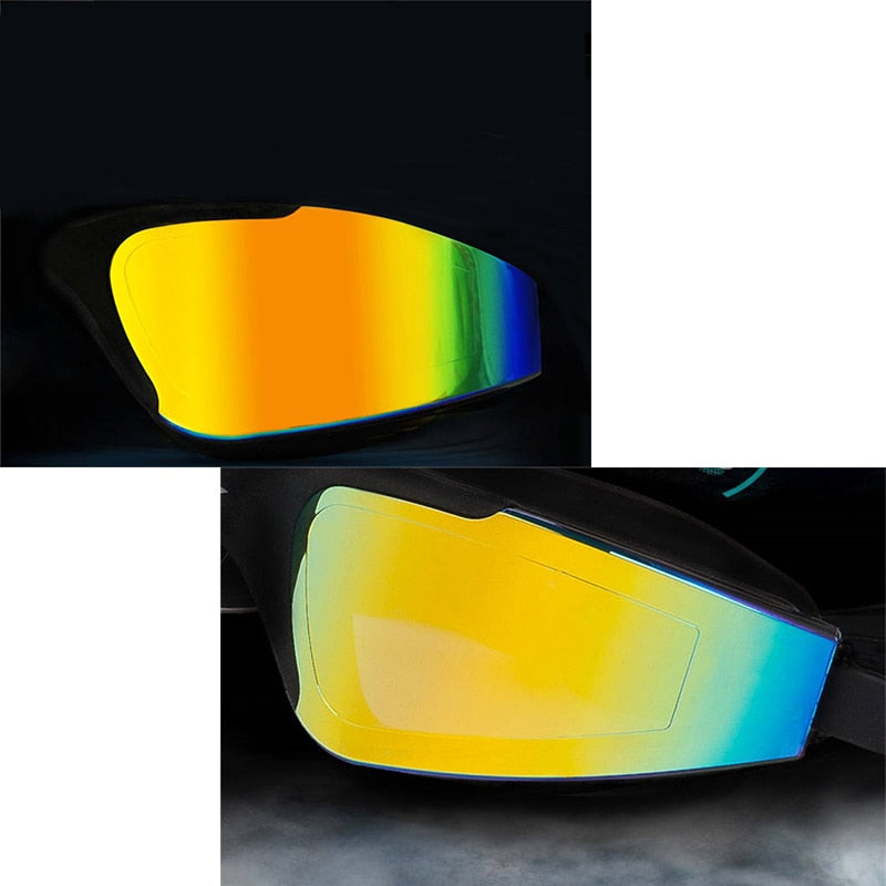 Professional Swimming Goggles Silicone Anti-fog UV Multicolor Swimming Glasses With Earplug for Men Women Water Sports Eyewear