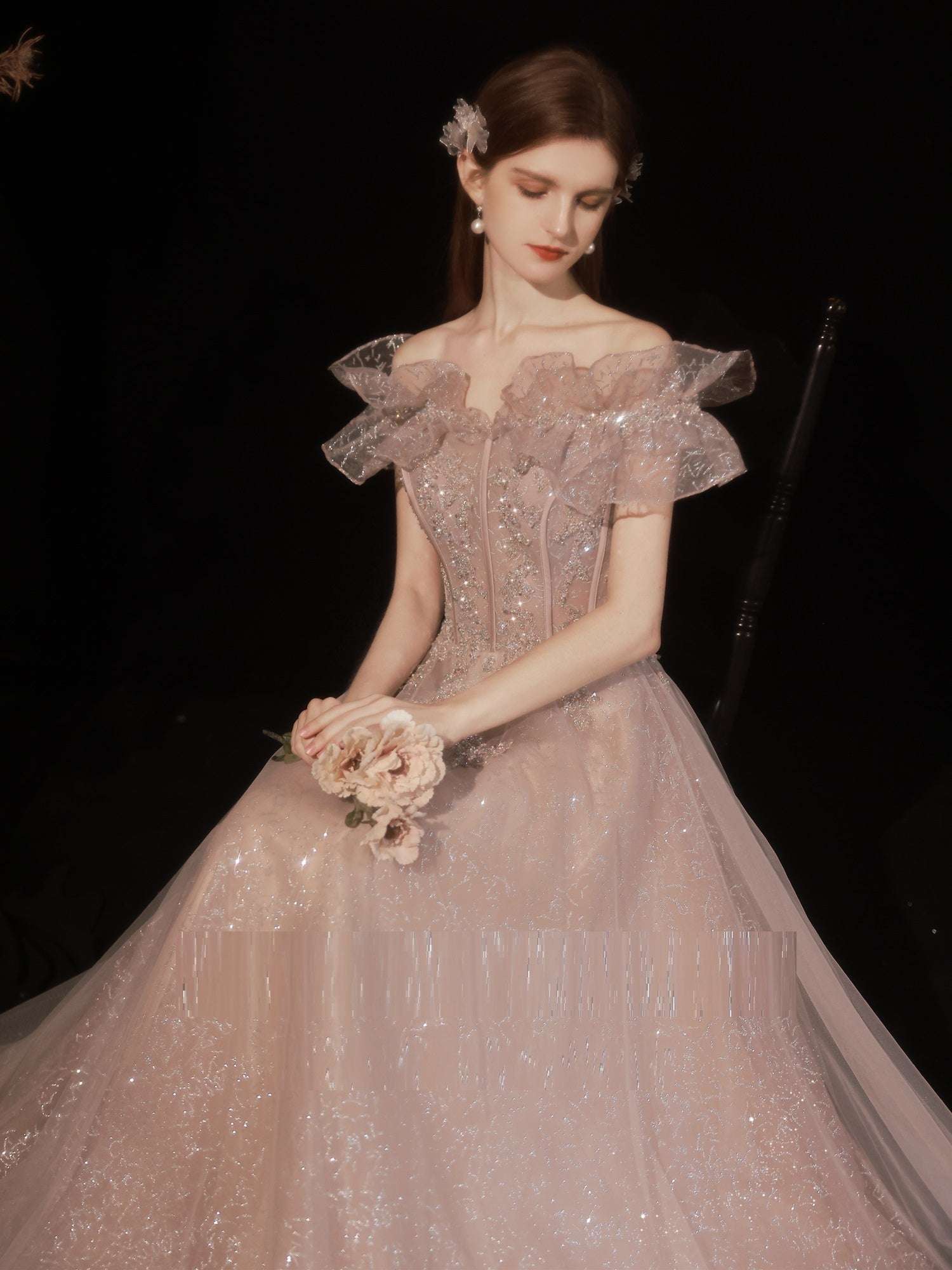 Women's Off Shoulder Dinner Dress - globaltradeleader