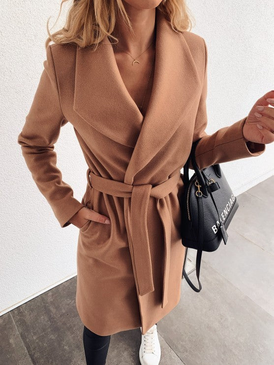 Woolen coat trench coat - globaltradeleader