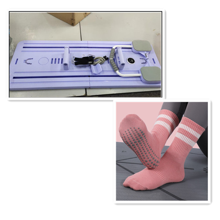 Multifunctional Fitness Board Flat Support Chest And Abdominal Muscle Equipment Household Abdominal Wheel - globaltradeleader