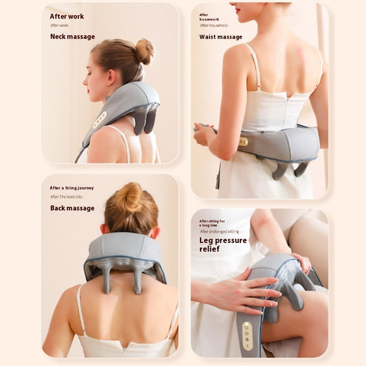 Neck Massager Dredge Kneading Hot Compress Multifunctional - globaltradeleader