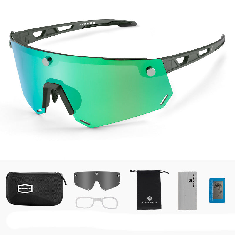 Polarized Cycling Glasses Magnetically Attract Big Frame Myopia