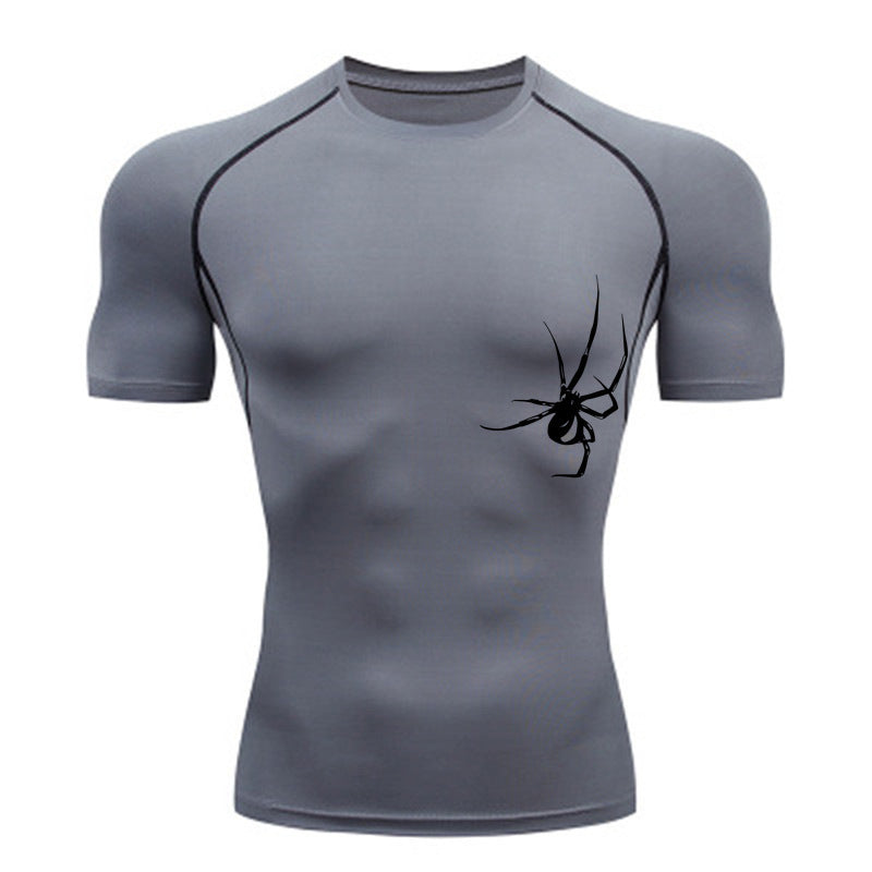 Quick Drying Clothes Sports T-shirt Running Base Clothing Gym Training Tights - globaltradeleader