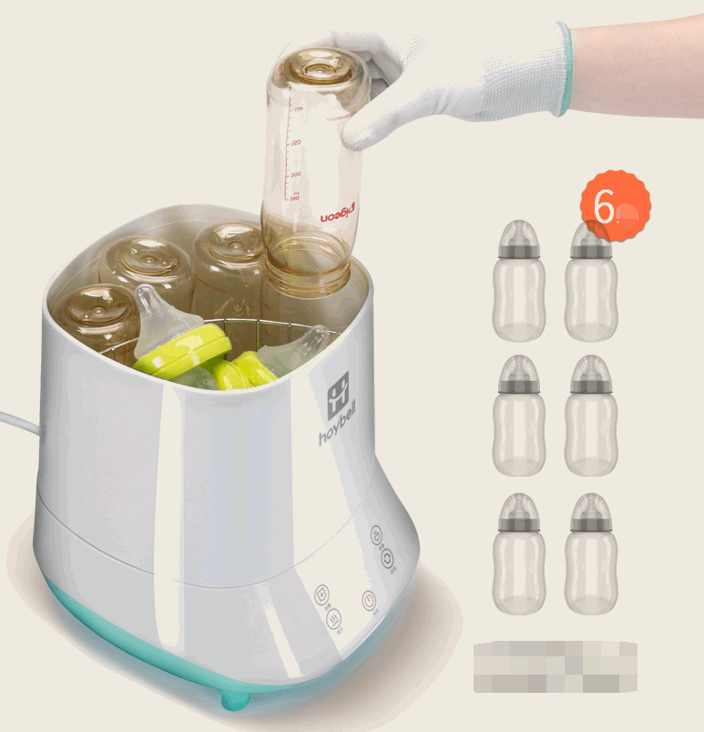 Baby bottle sterilizer with drying multi-function baby bottle steam sterilization pot disinfection cabinet