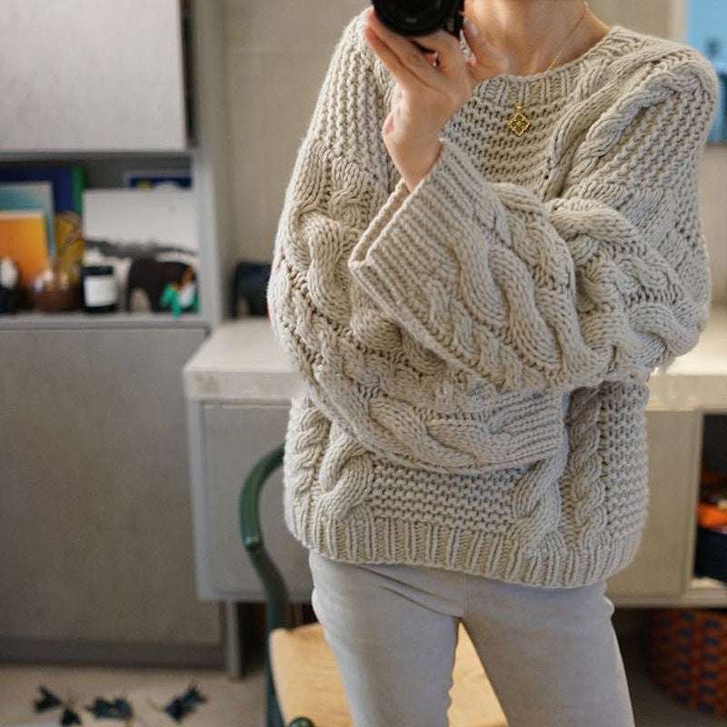 Loose And Lazy Style Knitwear Temperament Wild - globaltradeleader