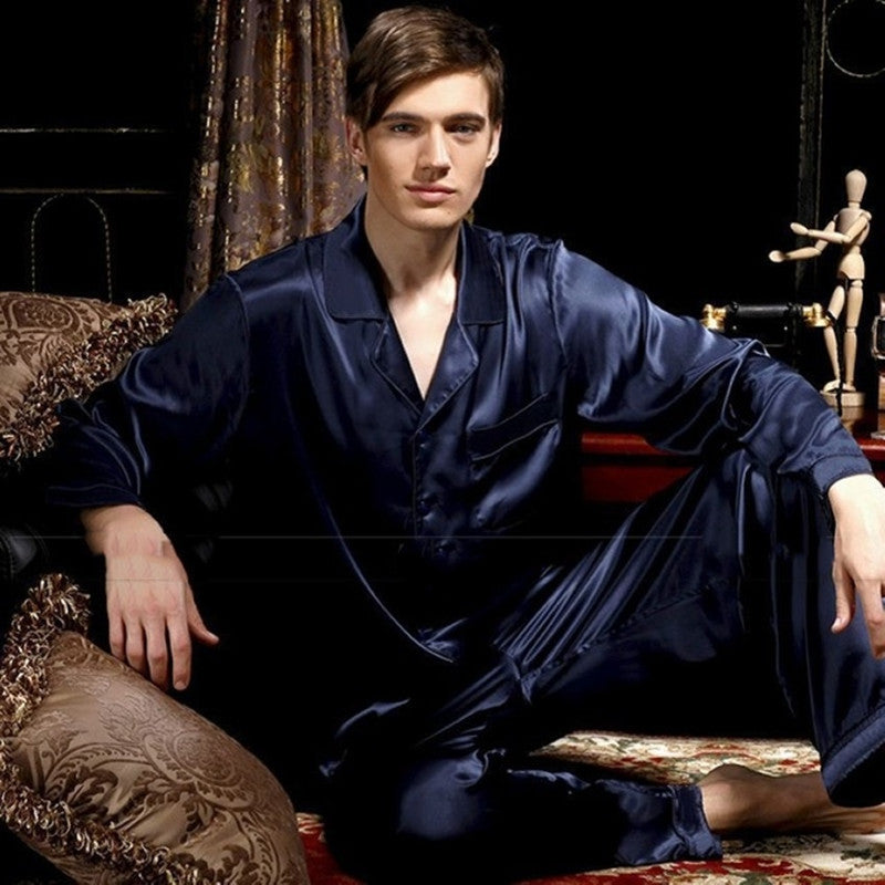 Pajamas Nightgown Loose Homewear Men Winter Sleepwear