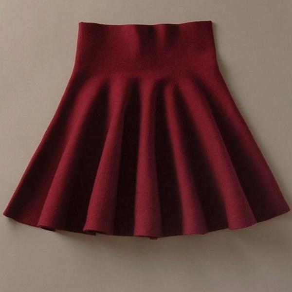 Draped Knitted Short Skirt - globaltradeleader