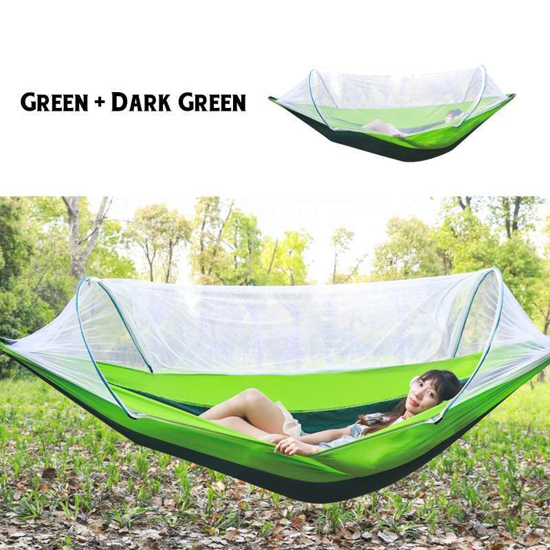 2 Person Portable Outdoor Mosquito Parachute Hammock - globaltradeleader