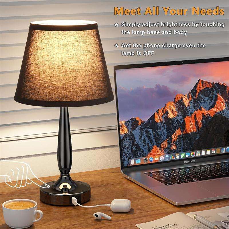 Decorative Table Lamp Touch Dimming Bedside Small Night Lamp - globaltradeleader
