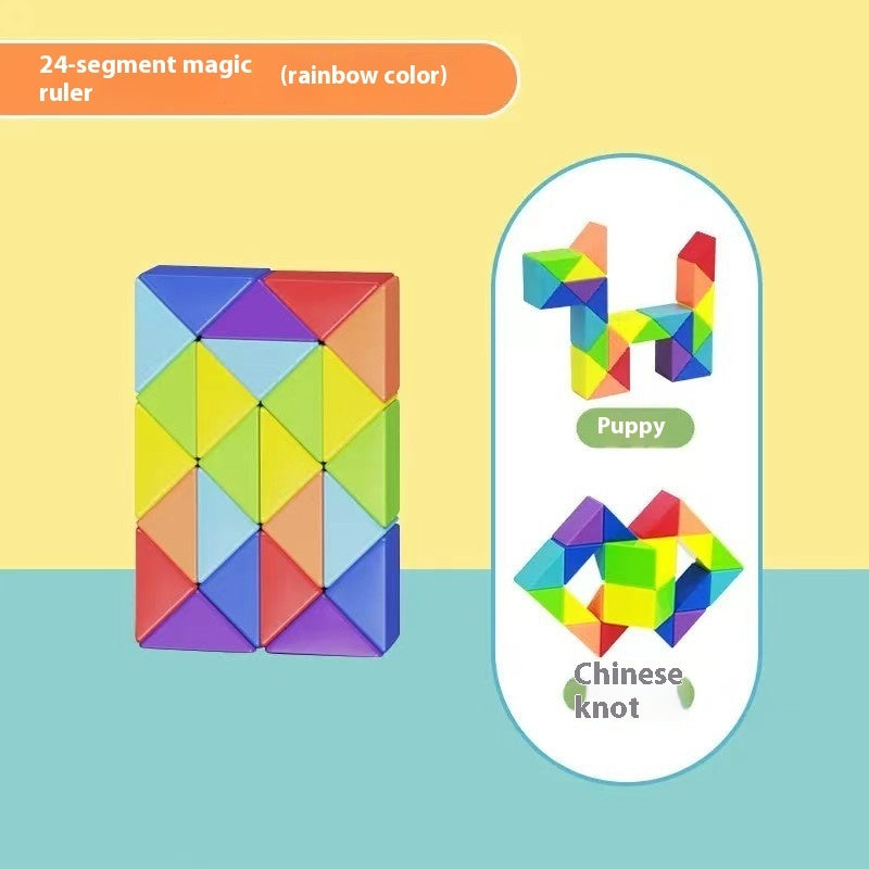 Glass Rubik's Snake Full Set Detachable Toys - globaltradeleader