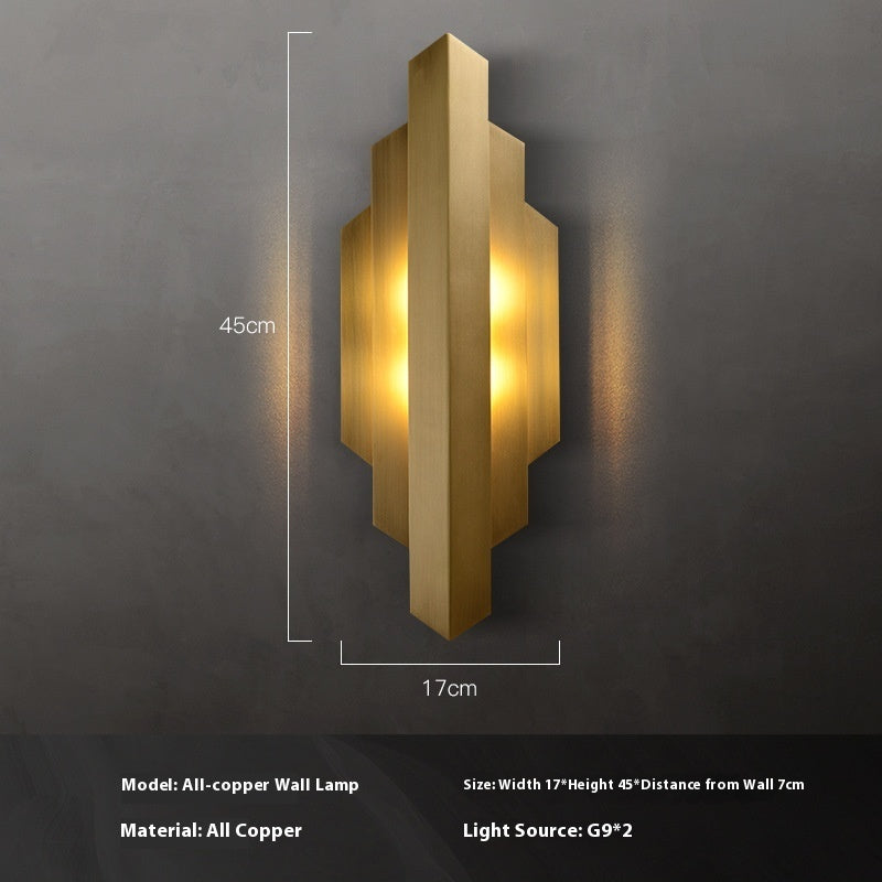 Vintage Ornament Copper Wall Lamp - globaltradeleader