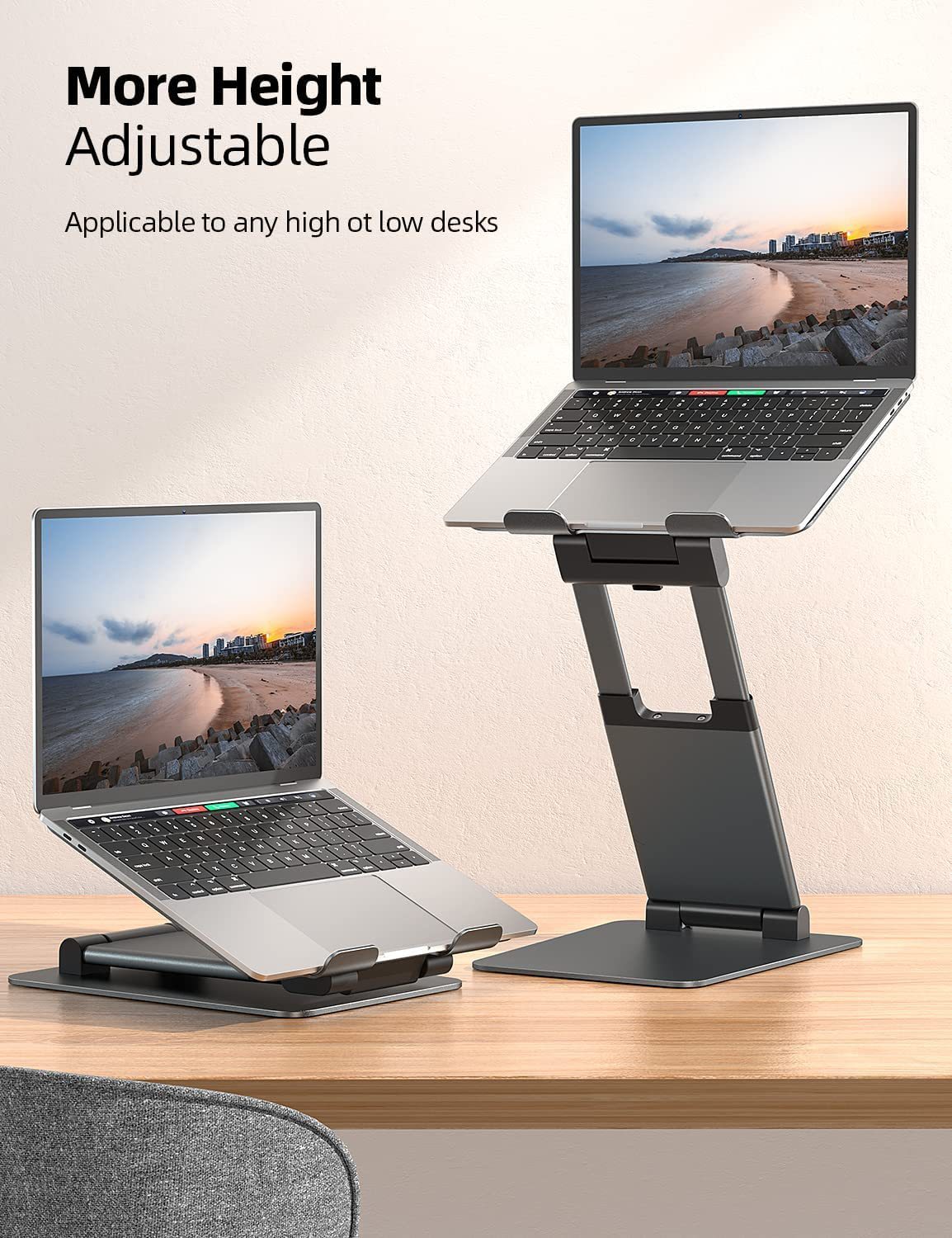 Notebook Bracket Laptop Bracket Aluminum Alloy Desktop Adjustable Base 360-degree Rotation - globaltradeleader