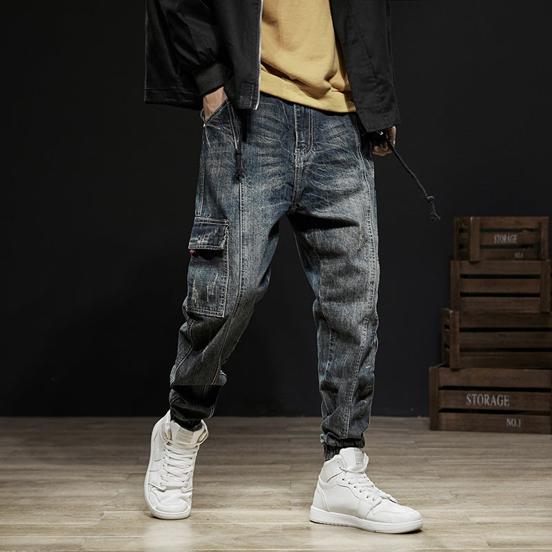 Trendy Brand Loose Denim Overalls Straight Leg - globaltradeleader