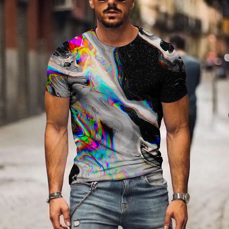 Men 3D Graphic Casual T-shirt - globaltradeleader