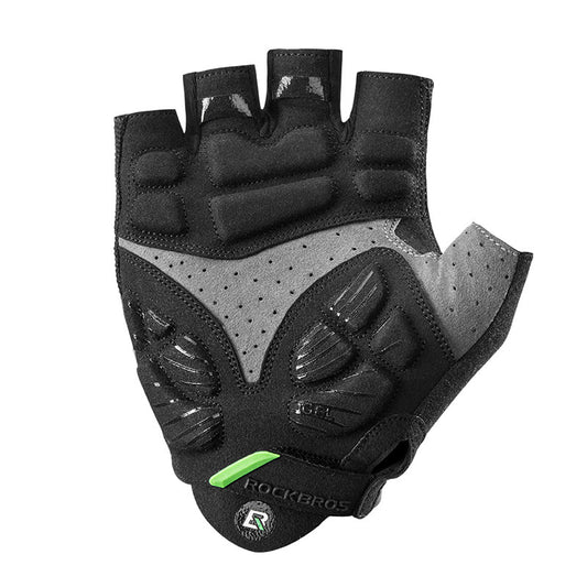 Cycling thick silicone shock absorbing gloves