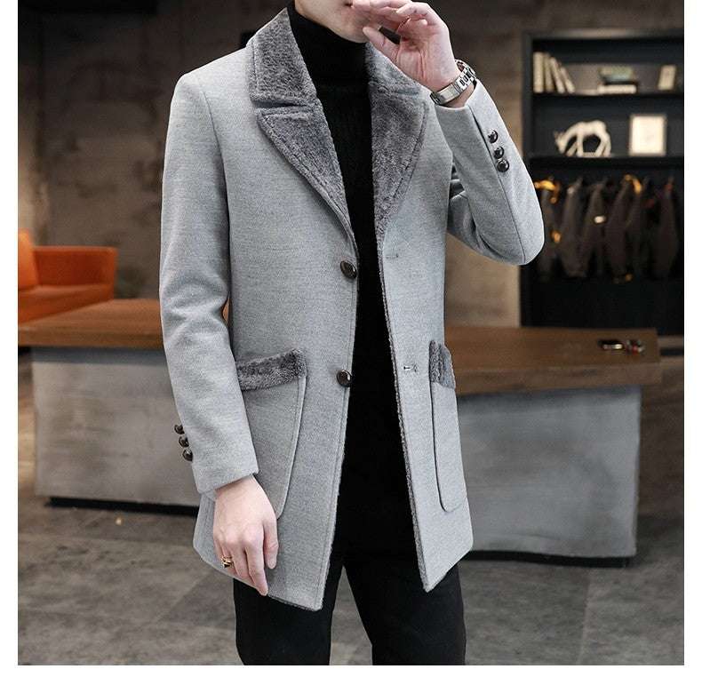 Fur And Leather Overcoat Male - globaltradeleader