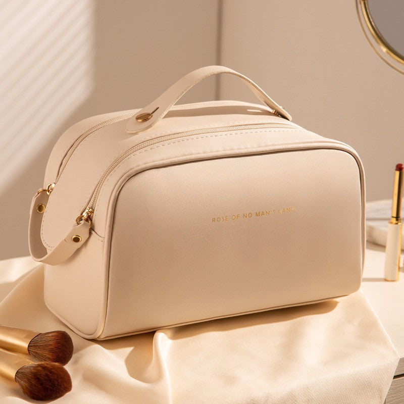 Plaid Pillow Cosmetic Bag Women's Large Capacity Portable - globaltradeleader