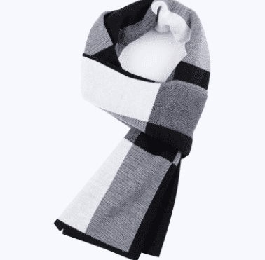 Men's scarf wool plaid scarf scarf winter scarf processing wholesale gift ladies knitting stitching