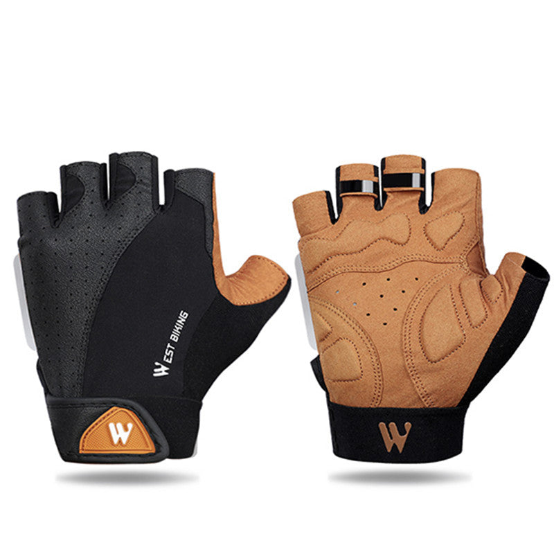 Half-finger touch screen cycling motorcycle bike gloves