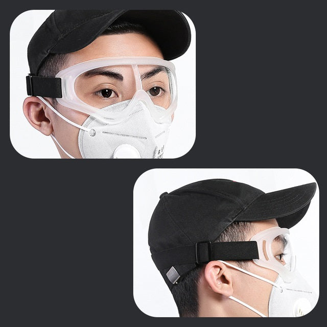 Transparent protective glasses