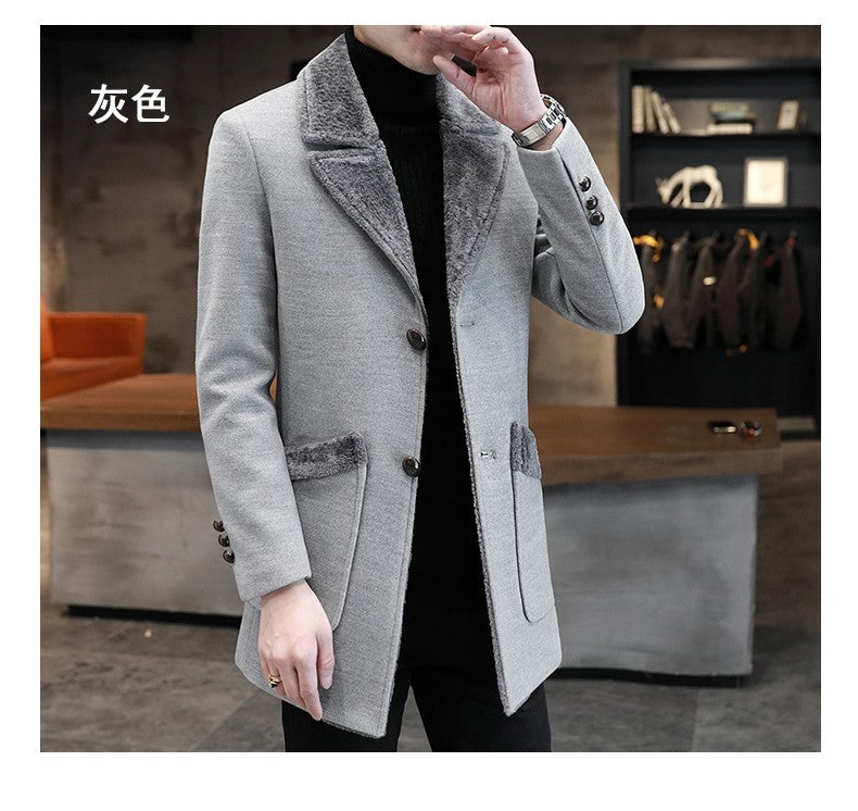Fur And Leather Overcoat Male - globaltradeleader