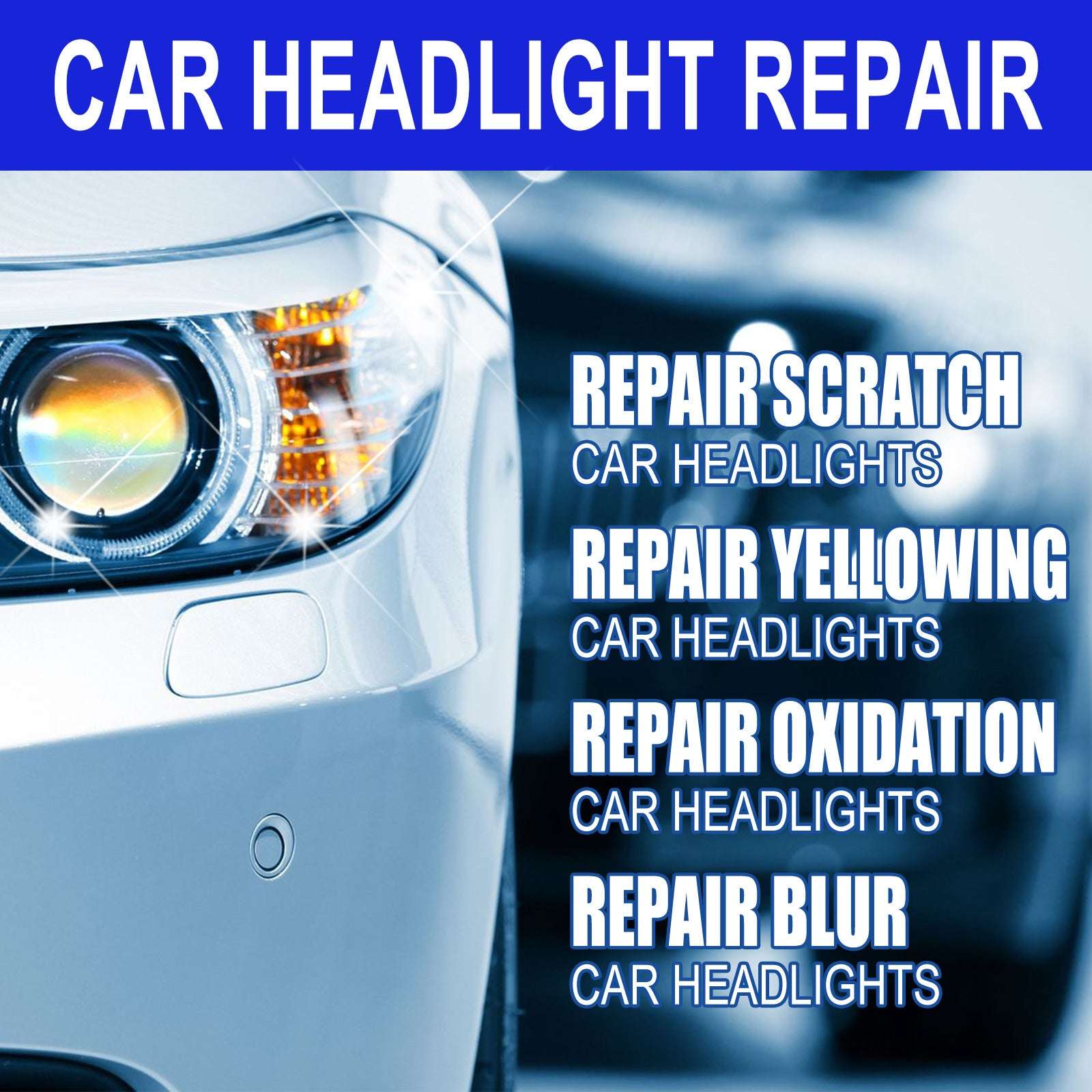 Car Lamp Refurbishment Repair Agent Set With Crystal Plating