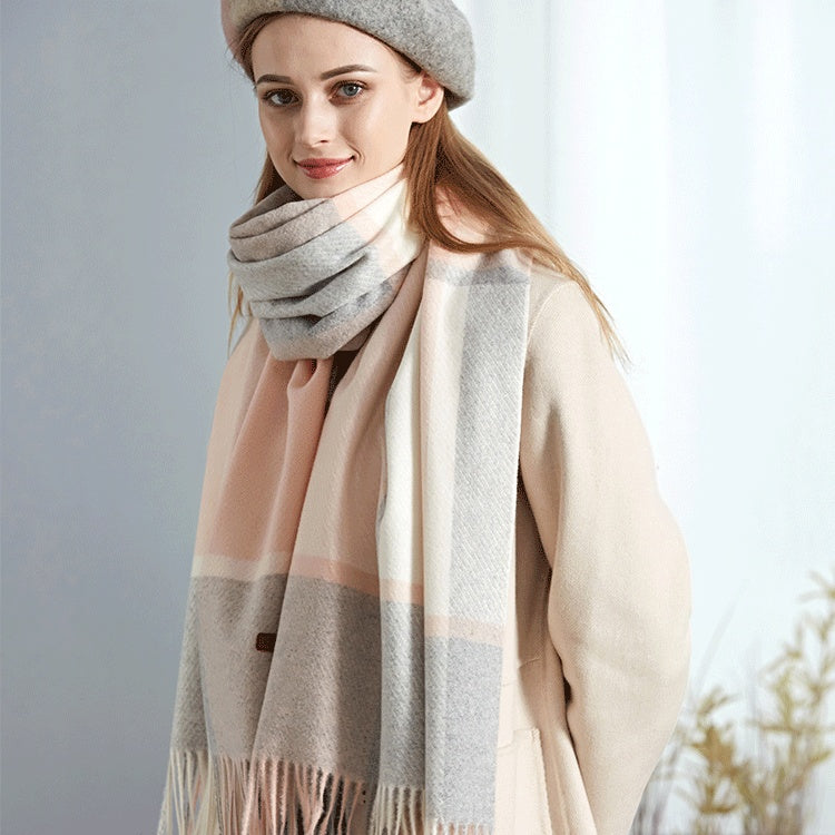 Wool Plaid Women Autumn And Winter Warm Scarf - globaltradeleader