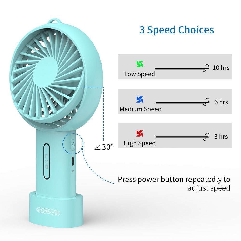 Portable handheld fan