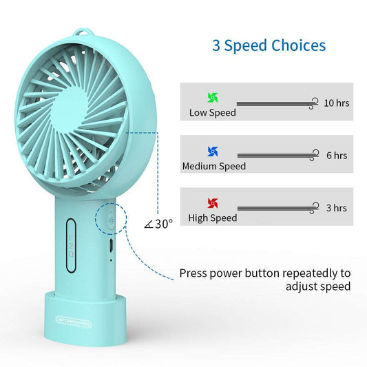 Portable handheld fan
