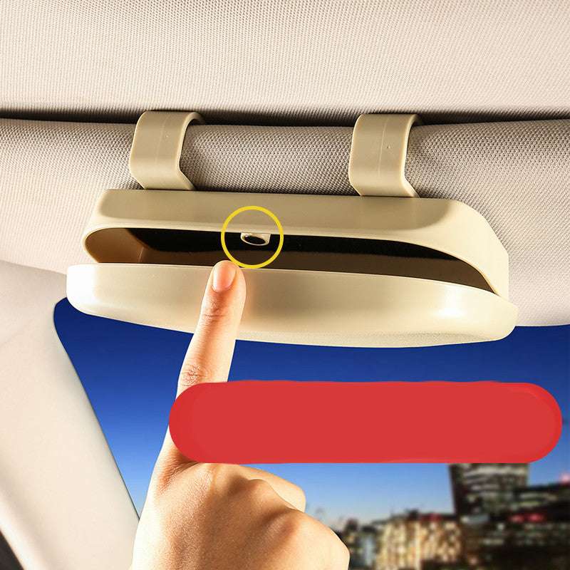 Multifunctional Car Storage Sun Visor Glasses Case