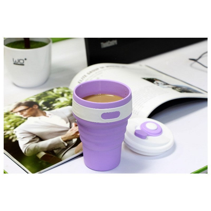 Coffee Mugs Travel Collapsible Silicone Cup Folding Water Cups BPA FREE Food Grade Drinking Ware Mug Tea Coffee Cups - globaltradeleader