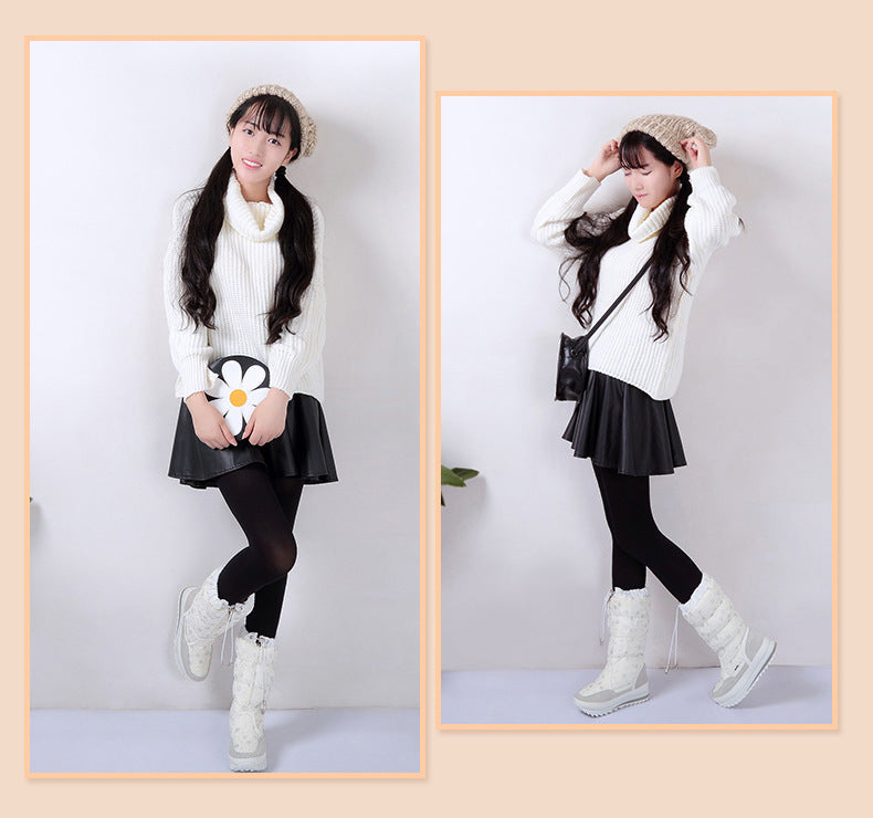 Women Boots Winter Shoes Women Snow Boots Platform Keep Warm Ankle Winter Boots with Thick Fur Heels - globaltradeleader