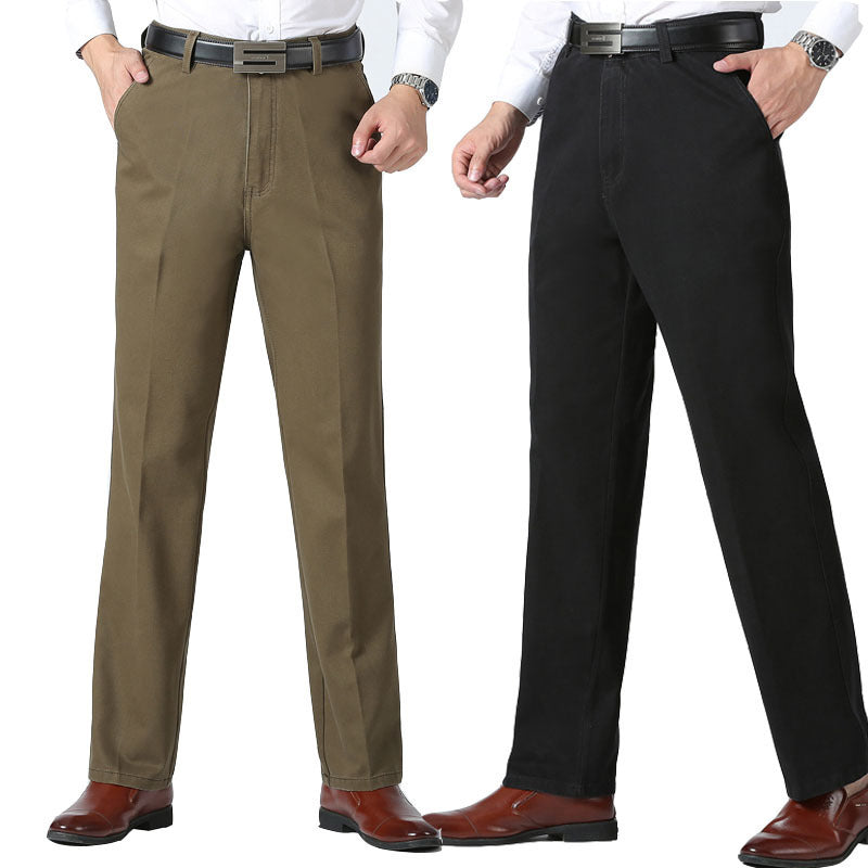Middle-aged and elderly men's nine-point casual pants - globaltradeleader