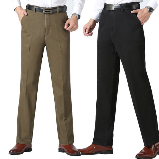 Middle-aged and elderly men's nine-point casual pants - globaltradeleader