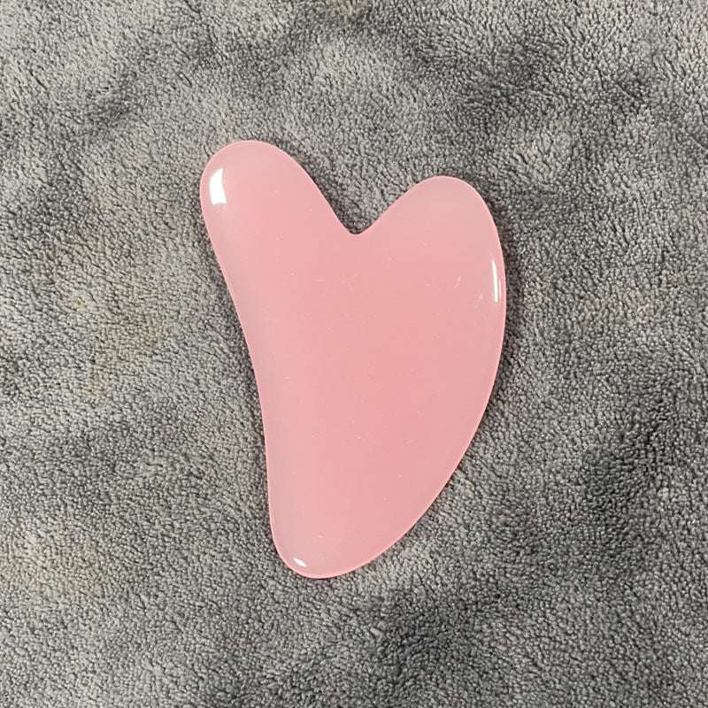 Resin Beeswax Heart-shaped Facial Scraper