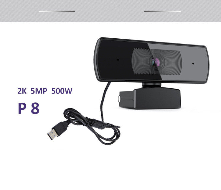 4K HD AF Autofocus USB Computer Camera Built-In Microphone With Privacy Cover