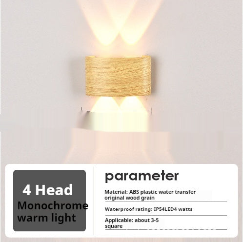 Bedside Lamp Personality Solid Wood Wall Lamp - globaltradeleader