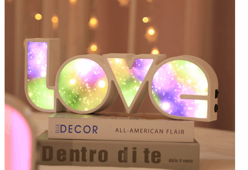 Valentines Day Decor LED LOVE Light Valentines Day Gift For