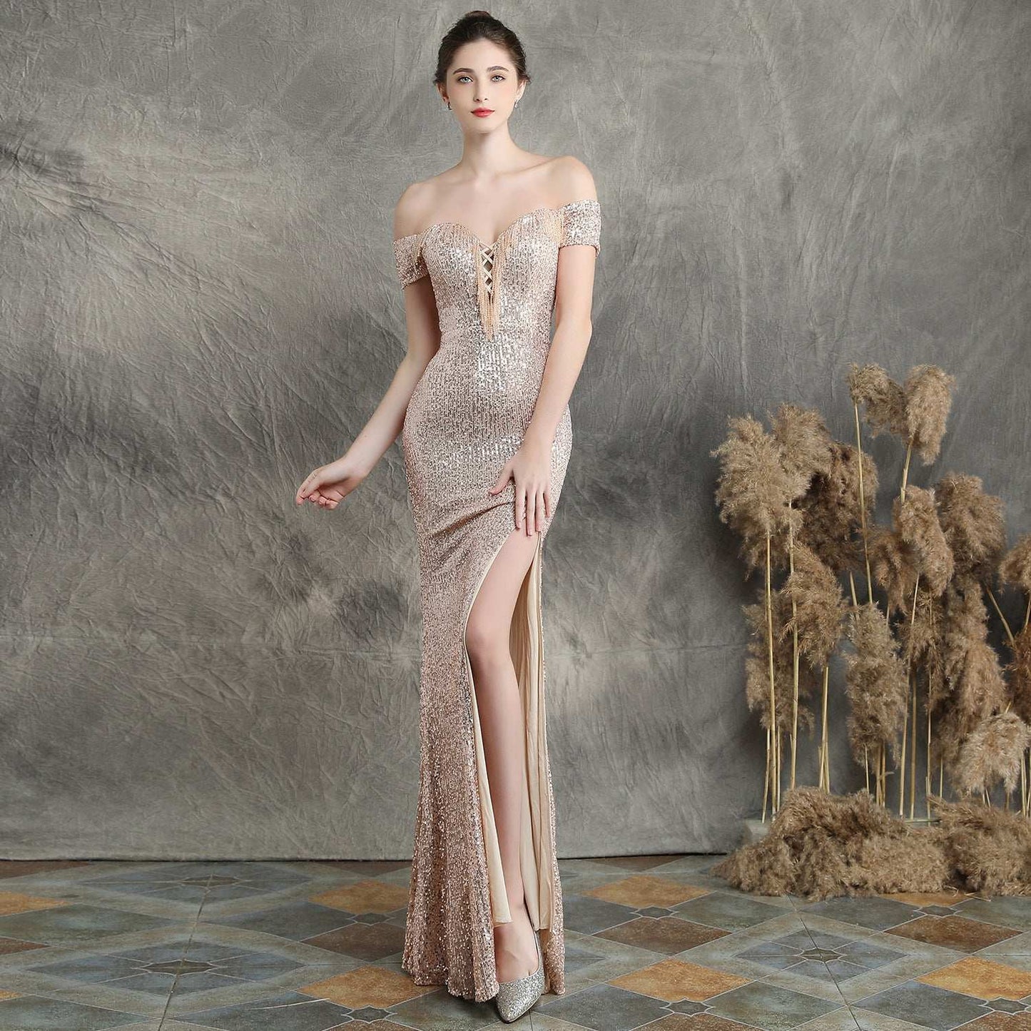 Dream Socialite Gathering Party Evening Dress Toast Clothing - globaltradeleader
