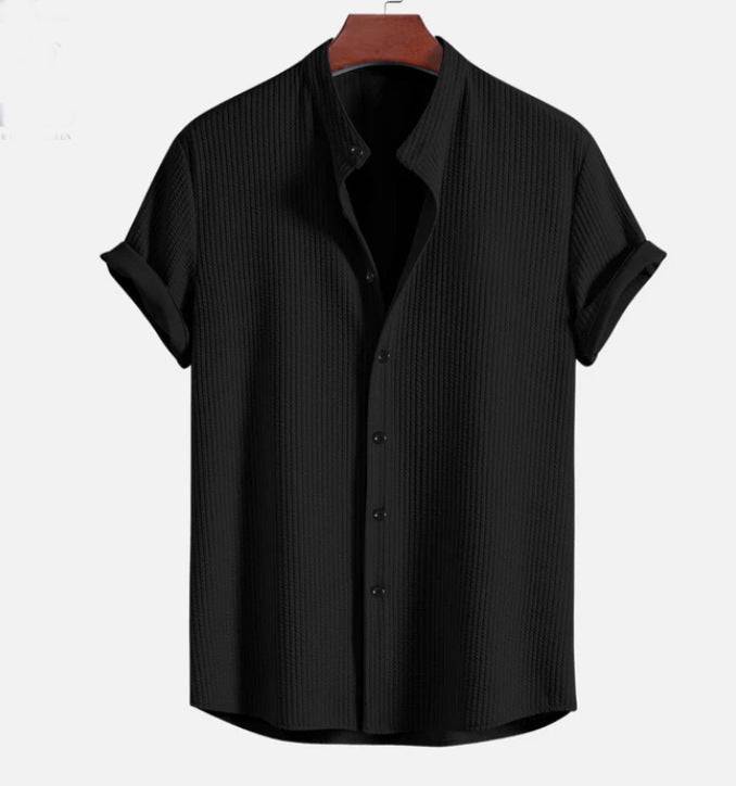 Short Sleeve Loose Shirt Top Summer Mens Clothing - globaltradeleader