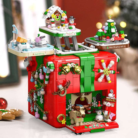 Christmas Organ Box Christmas Tree Music Box Creative Building Blocks Toys - globaltradeleader