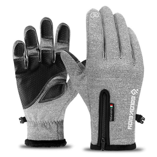 Winter Outdoor Riding Touch Screen Gloves Plus Velvet Zipper - globaltradeleader