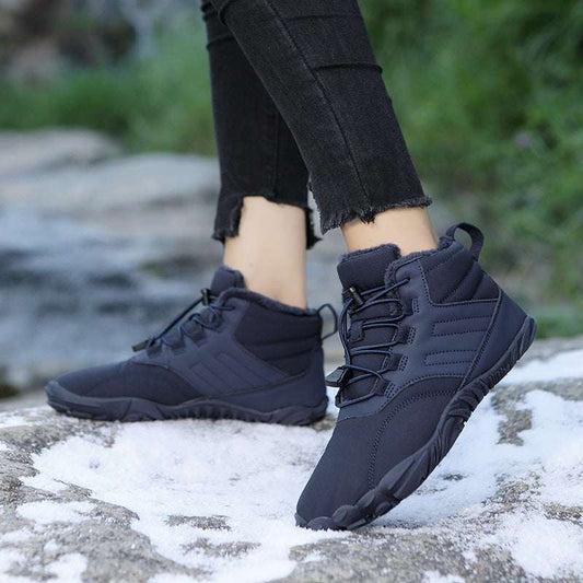 Men's Snow Boots Couple Fleece-lined Waterproof Outdoor Cotton-padded Shoes - globaltradeleader